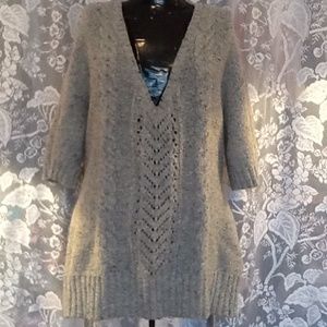 Part Angora Rabbit Hair  Warm Sweater Top Size 2X